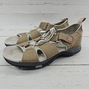 FootJoy GreenJoys Sandals Womens 7 M‎ Tan Leather Spikes Golf Fisherman 48453